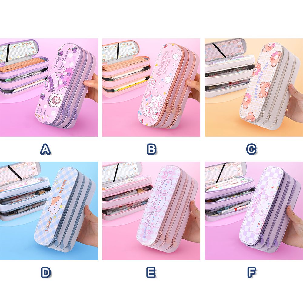 Kawaii Double Layer Pencil Case