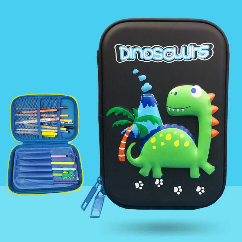 3D dinosaur pencil case for boys and girls