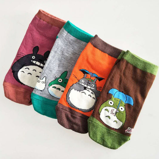 Totoro cotton boat socks