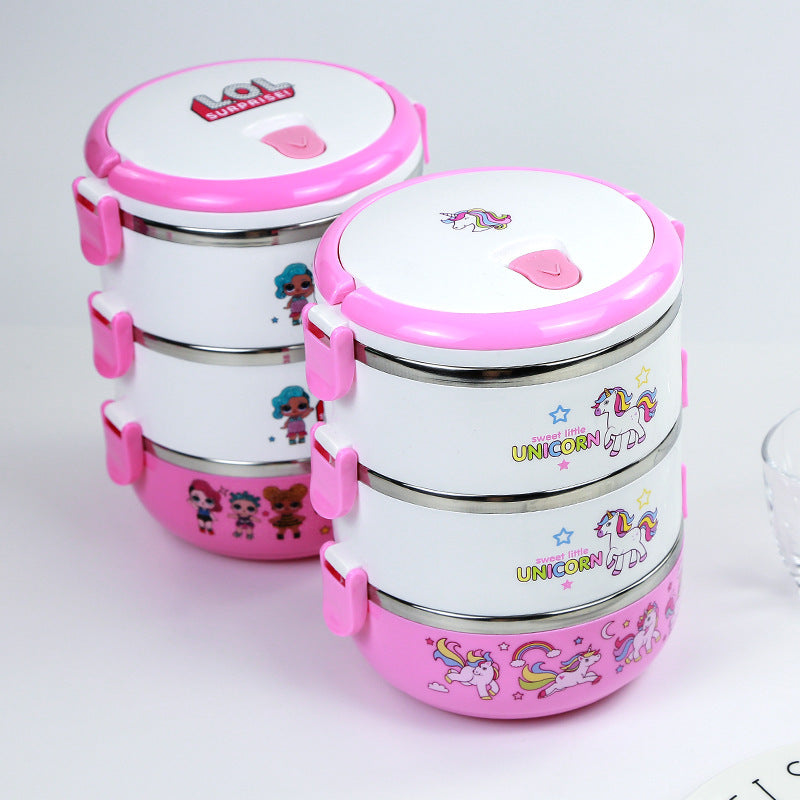 Sweet Little Unicorn 3-layer insulated lunch box