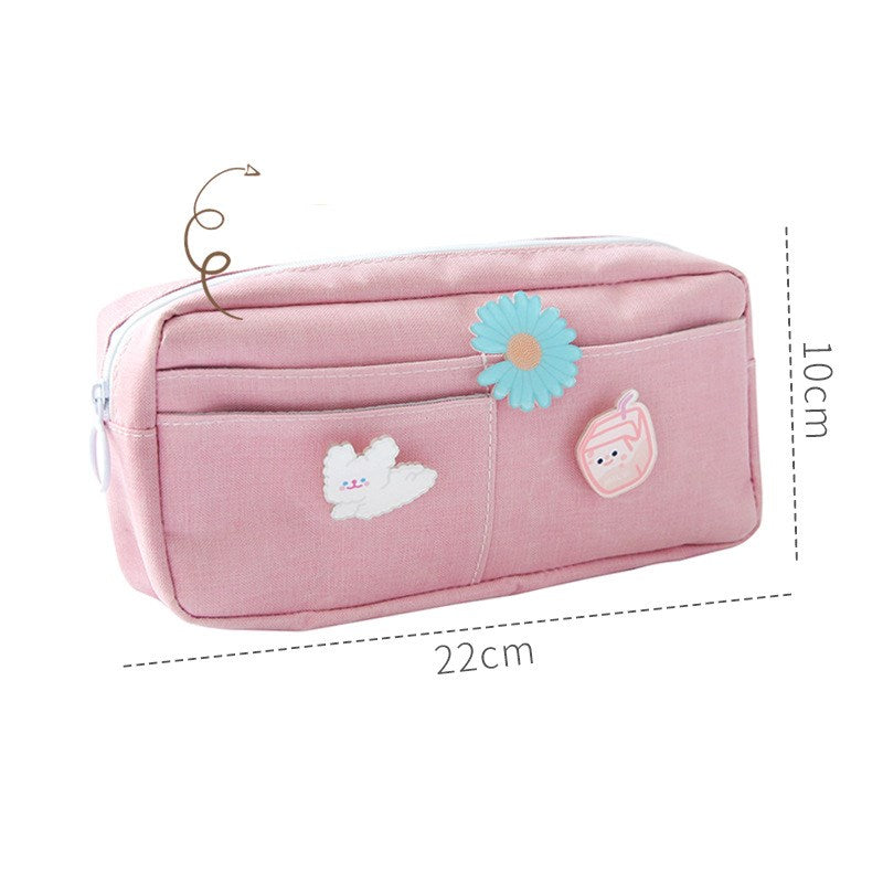 Kawaii Canvas Pencil Case