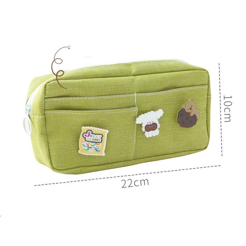 Kawaii Canvas Pencil Case