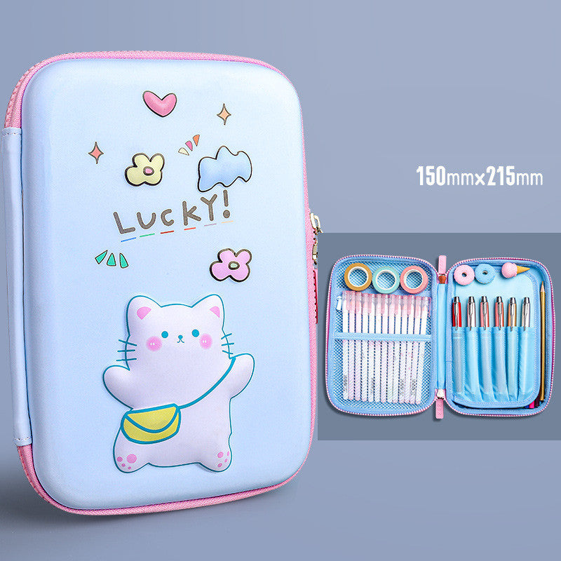 Korean Cute 3D Pencil Case For Toddlers And Girls Large Capacity