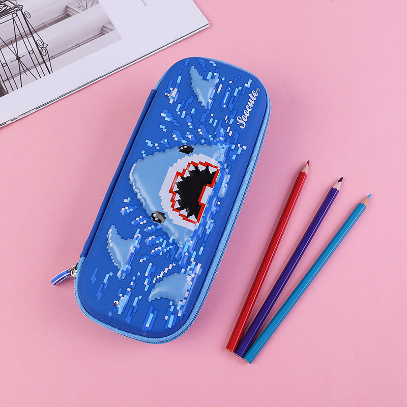 Dinosaur, Shark, Animals Pencil Case