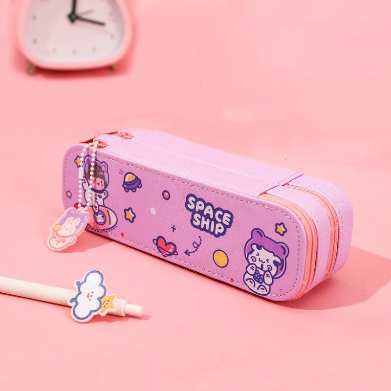 Kawaii double layer pencil case