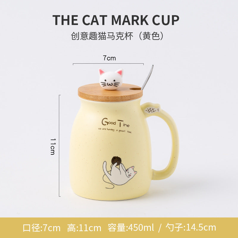 Japanese cartoon cat mug