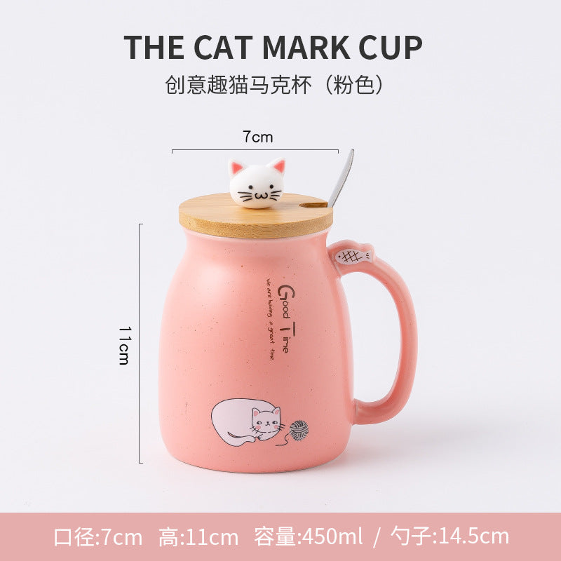 Japanese cartoon cat mug