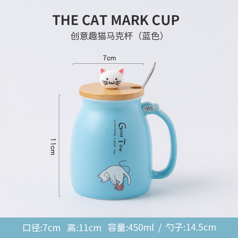 Japanese cartoon cat mug