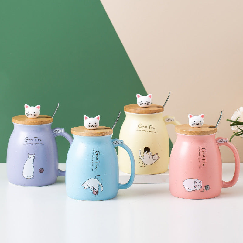 Japanese cartoon cat mug