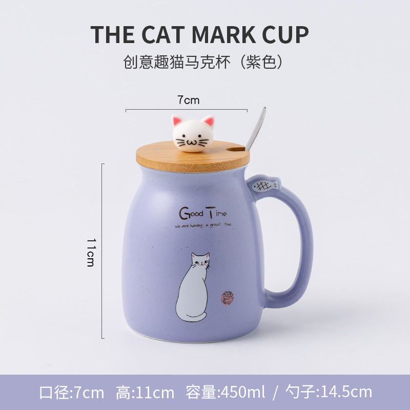 Japanese cartoon cat mug