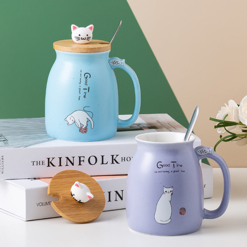 Japanese cartoon cat mug