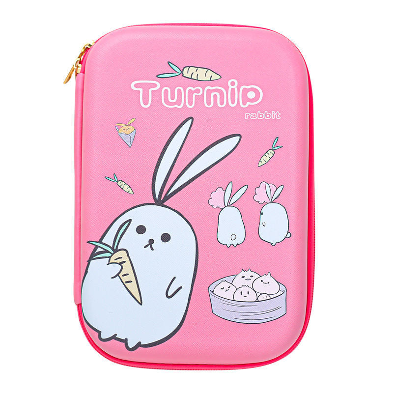 Turnip Rabbit Bunny Cartoon Children's Pencil Case