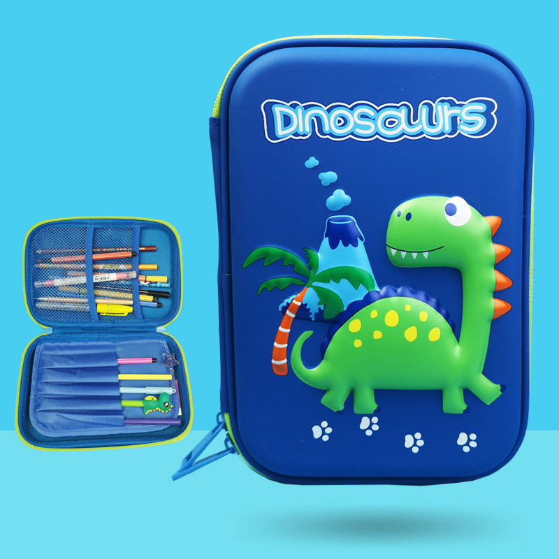 3D dinosaur pencil case for boys and girls