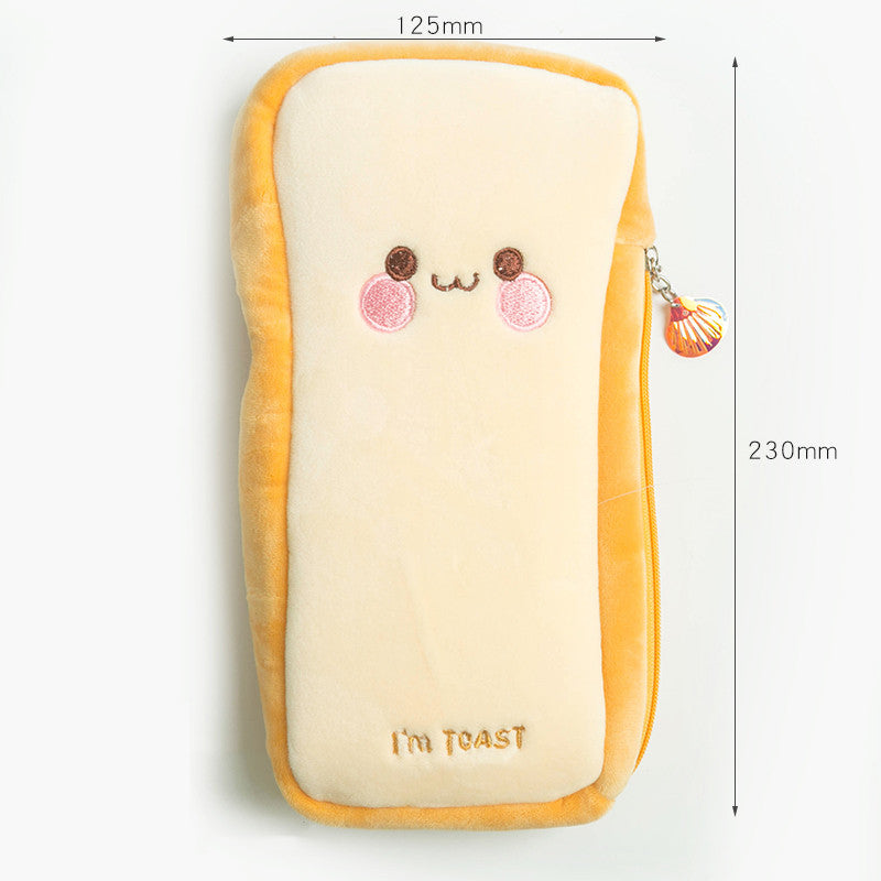 Toast Plush Pencil Bag