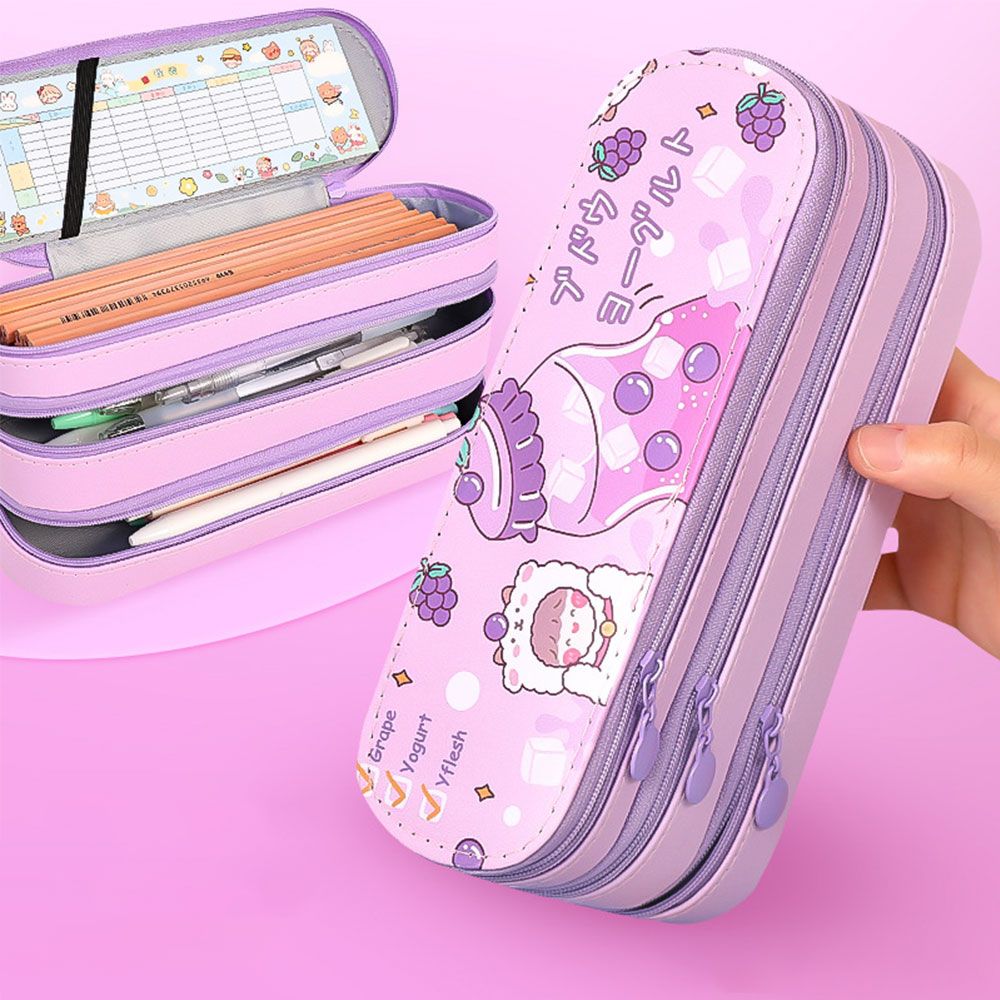 Kawaii Double Layer Pencil Case