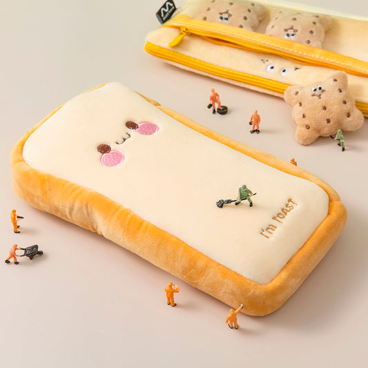 Toast Plush Pencil Bag