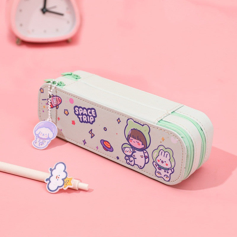 Kawaii double layer pencil case