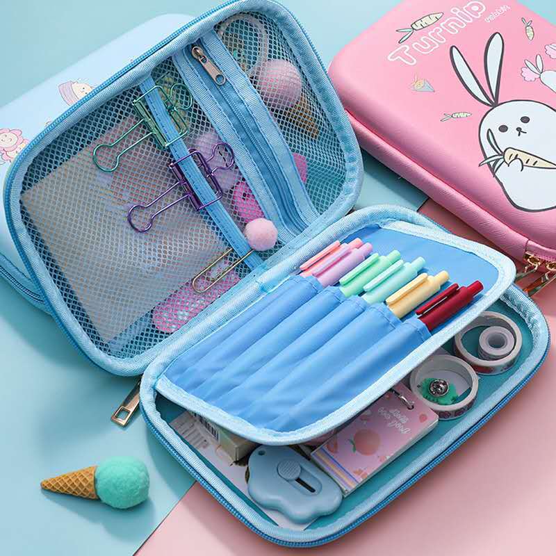 Turnip Rabbit Bunny Cartoon Children's Pencil Case