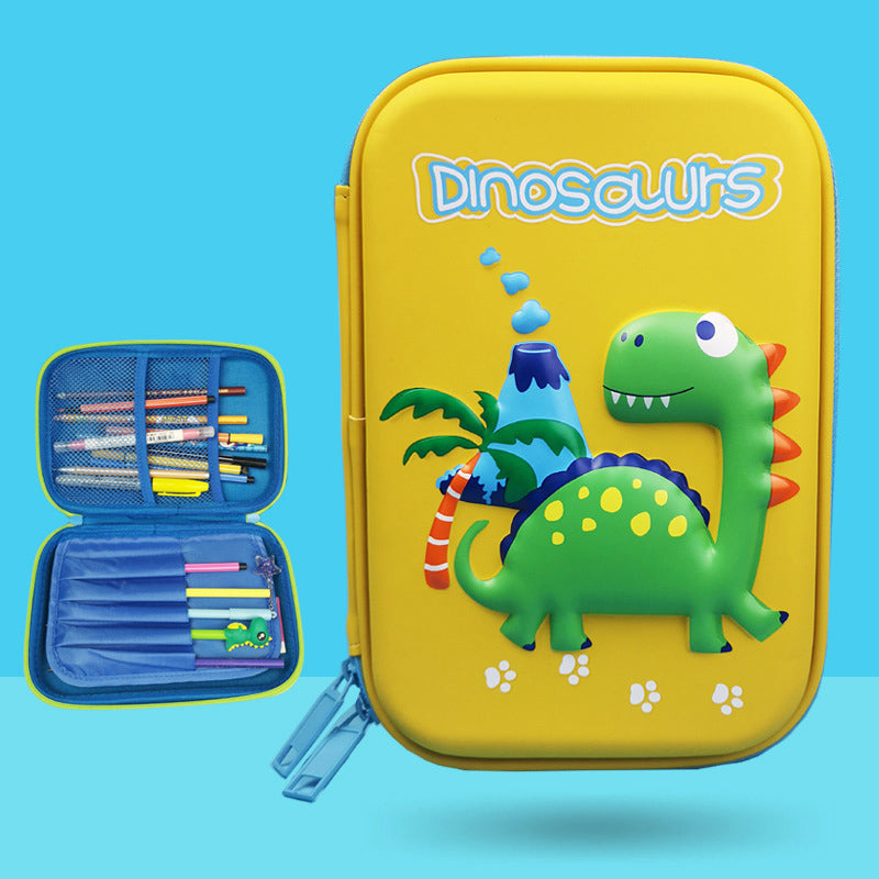 3D dinosaur pencil case for boys and girls