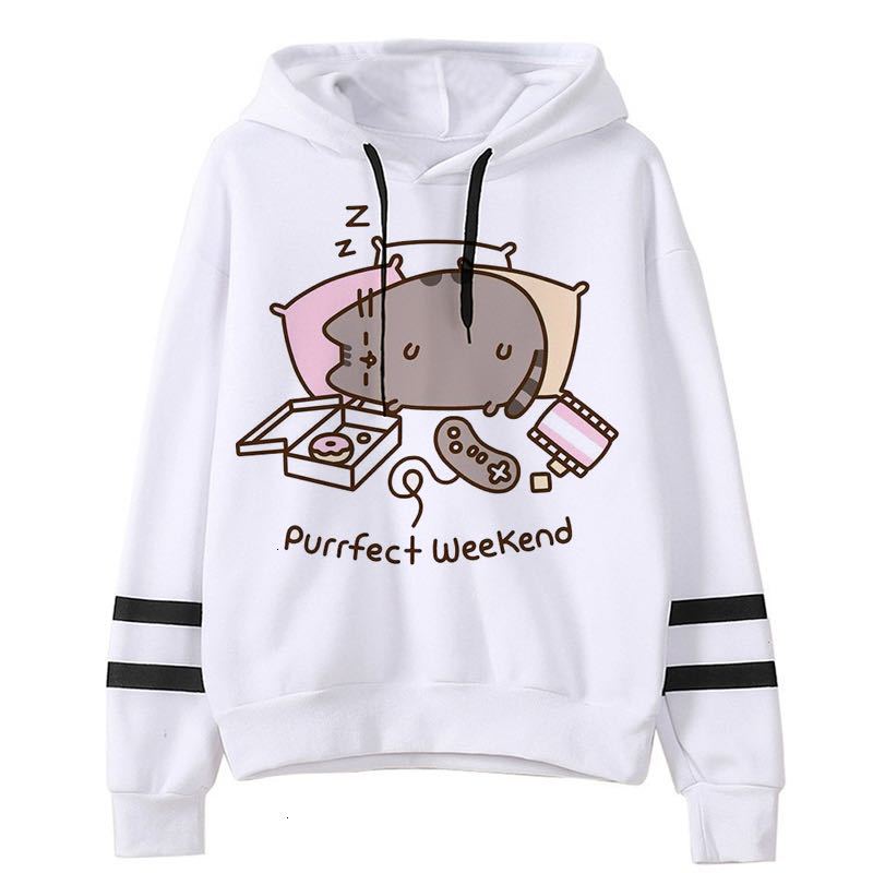 Anime Cartoon Cat Fleece Hoodie