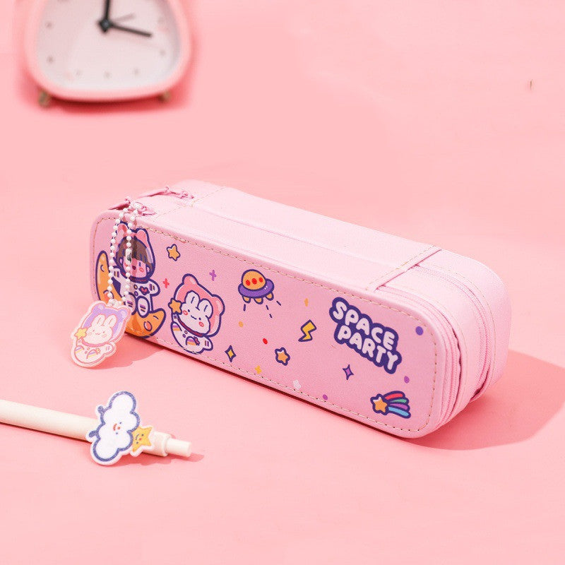 Kawaii double layer pencil case