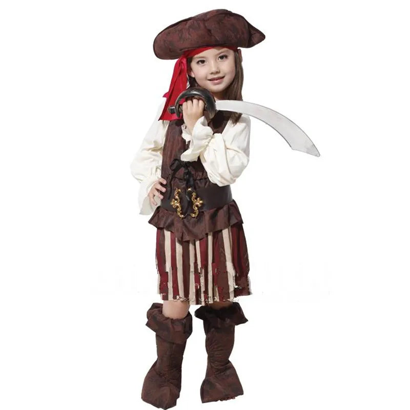 Captain Pirates In The Caribbean Halloween Costume Set