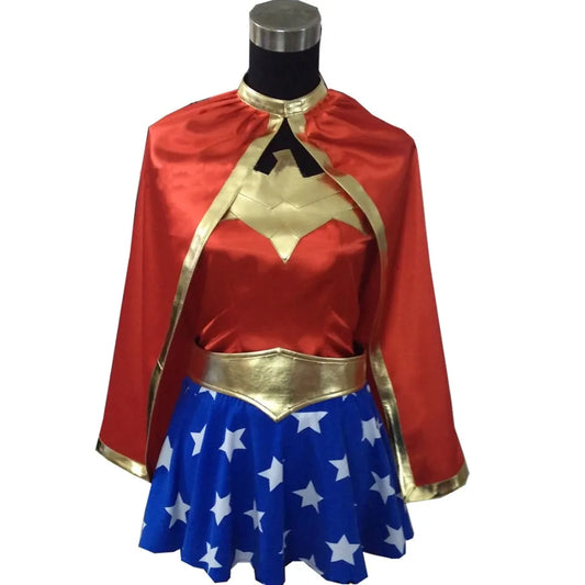 Adult Wonder Woman Corset Halloween Costume