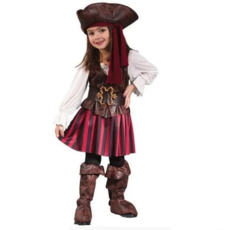 Captain Pirates In The Caribbean Halloween Costume Set