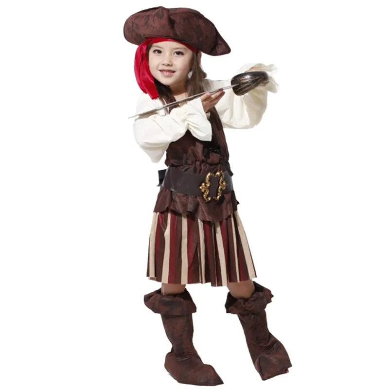 Captain Pirates In The Caribbean Halloween Costume Set