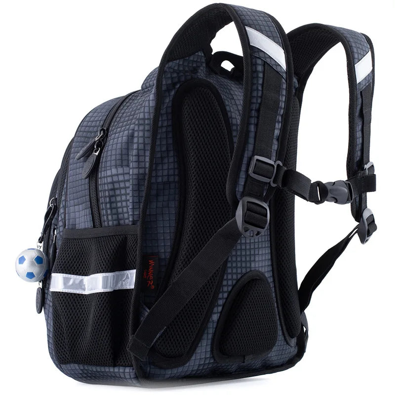 Blue Soccer ball backpack