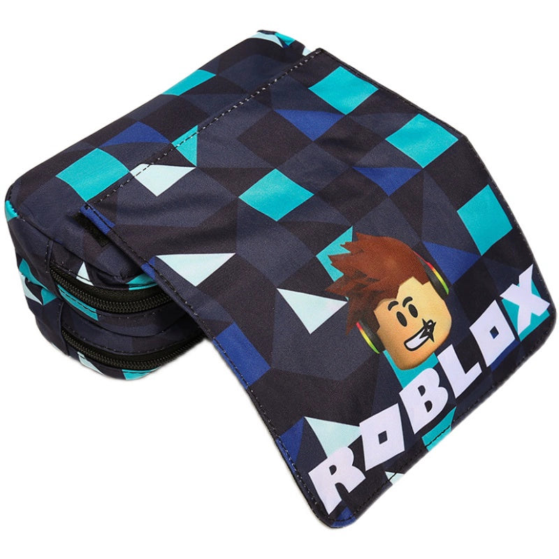 Roblox Pencil Case Virtual World Double-Layer