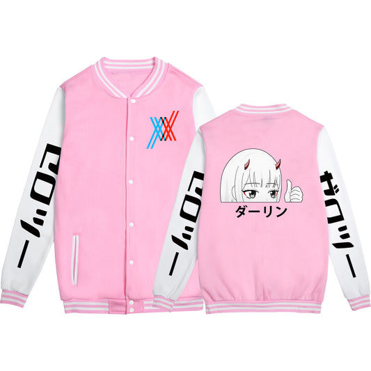 DARLING in the FRANXX Baseball style sweater