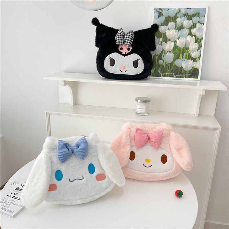 Japanese Sanio Kuromi Plush messenger bag