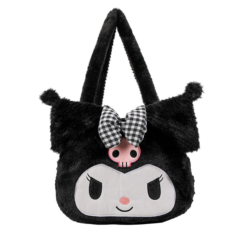 Japanese Sanio Kuromi Plush messenger bag