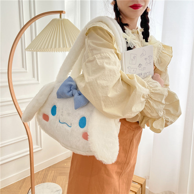 Japanese Sanio Kuromi Plush messenger bag