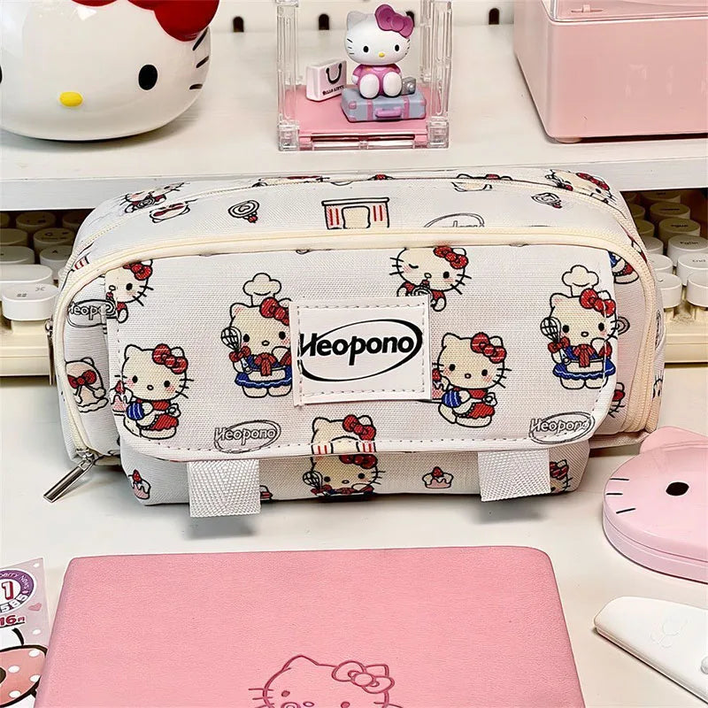 Sanrio Hello Kitty Kawaii Flip Pencil Case