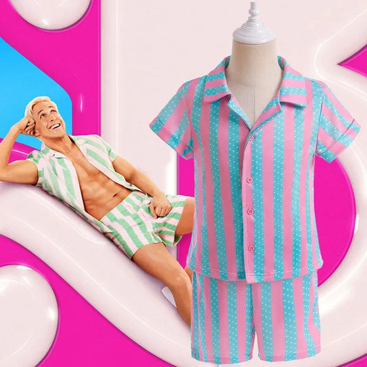 Barbie Ken Halloween Costume Hawaiian Beachwear for Kids