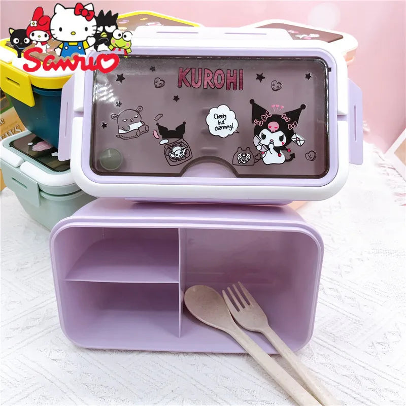 MINISO Sanrio Hello Kitty Portable Lunch Box with Cutlery