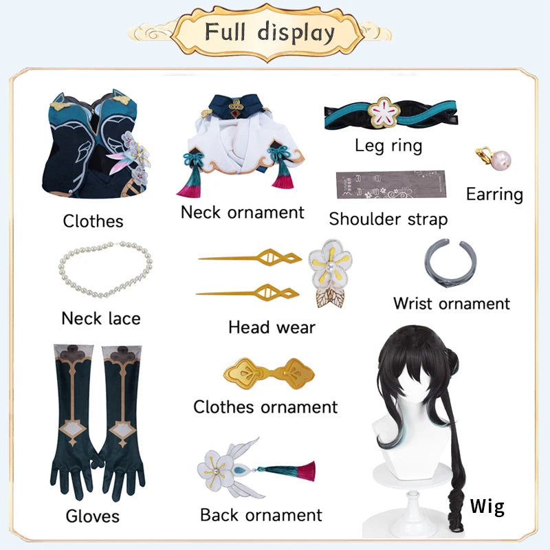 RUAN MEL Anime Cosplay Costume Honkai Star