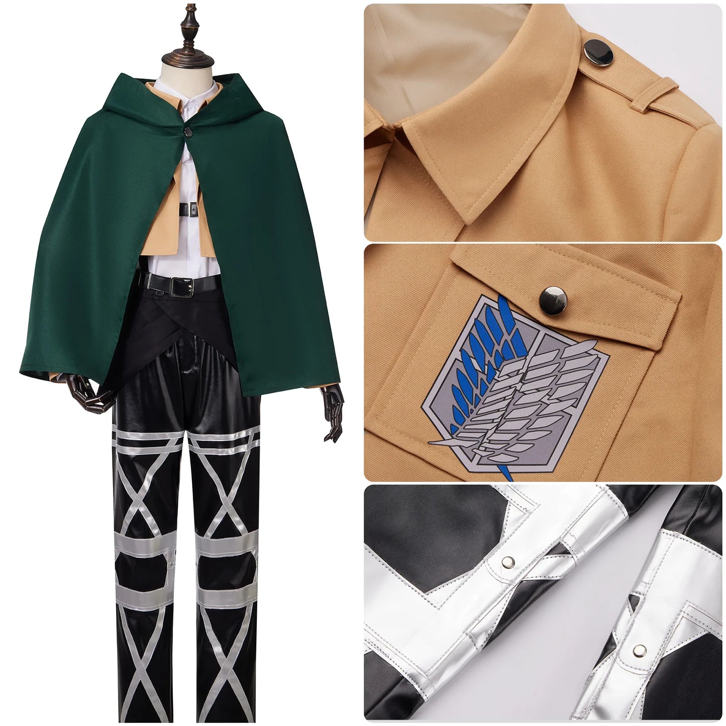 Attack On Titan Levi Ackerman Cosplay Costume