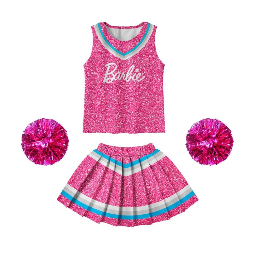 MINISO Barbie Skirt Suit Cheerleading Costume