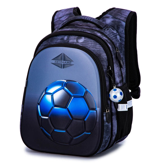 Blue Soccer ball backpack