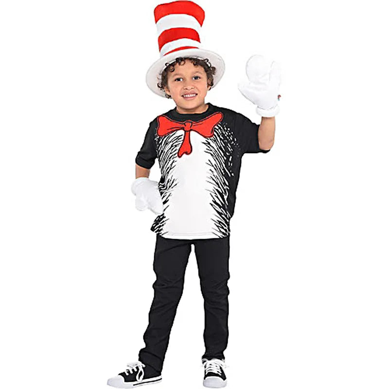 Cat in The Hat Halloween Costume Kids