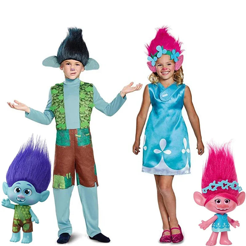 Trolls Halloween Costume Branch and Poppy