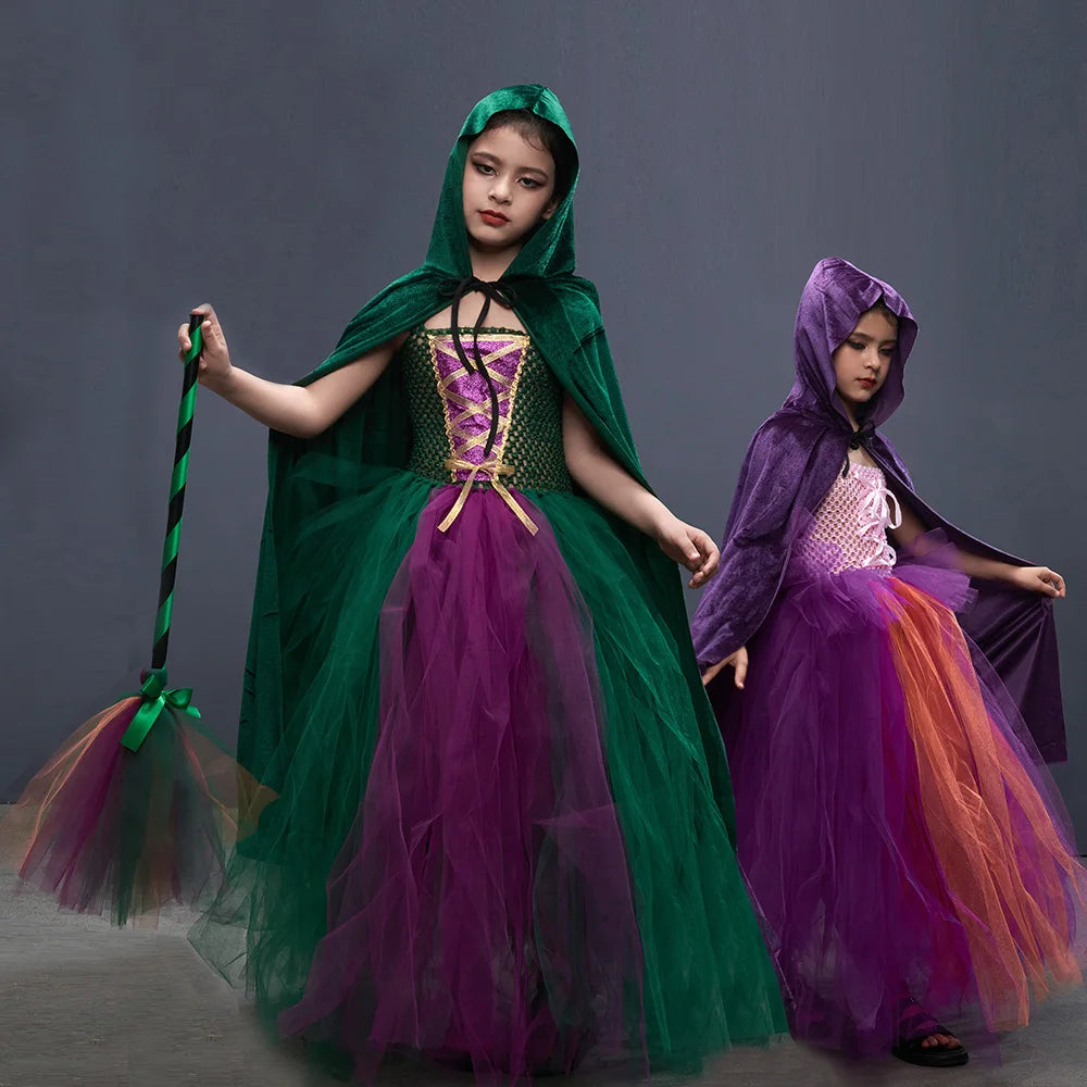 Hocus Pocus Salem Witch Sisters Halloween Costume Set