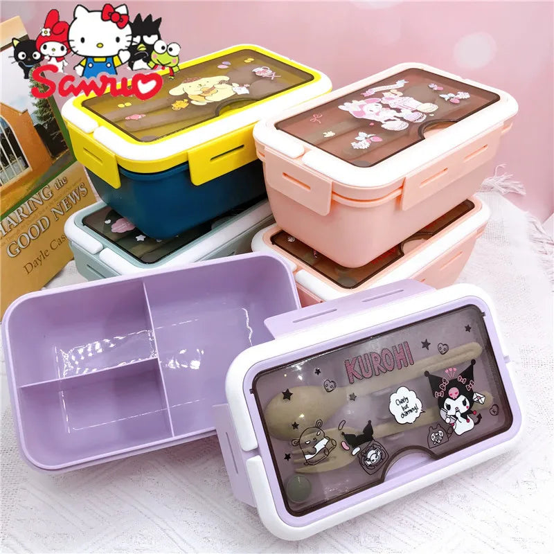 MINISO Sanrio Hello Kitty Portable Lunch Box with Cutlery