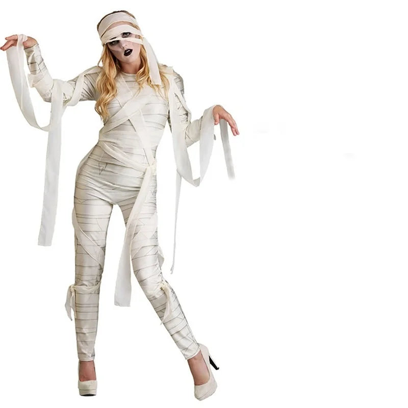 White Mummy Halloween Costume