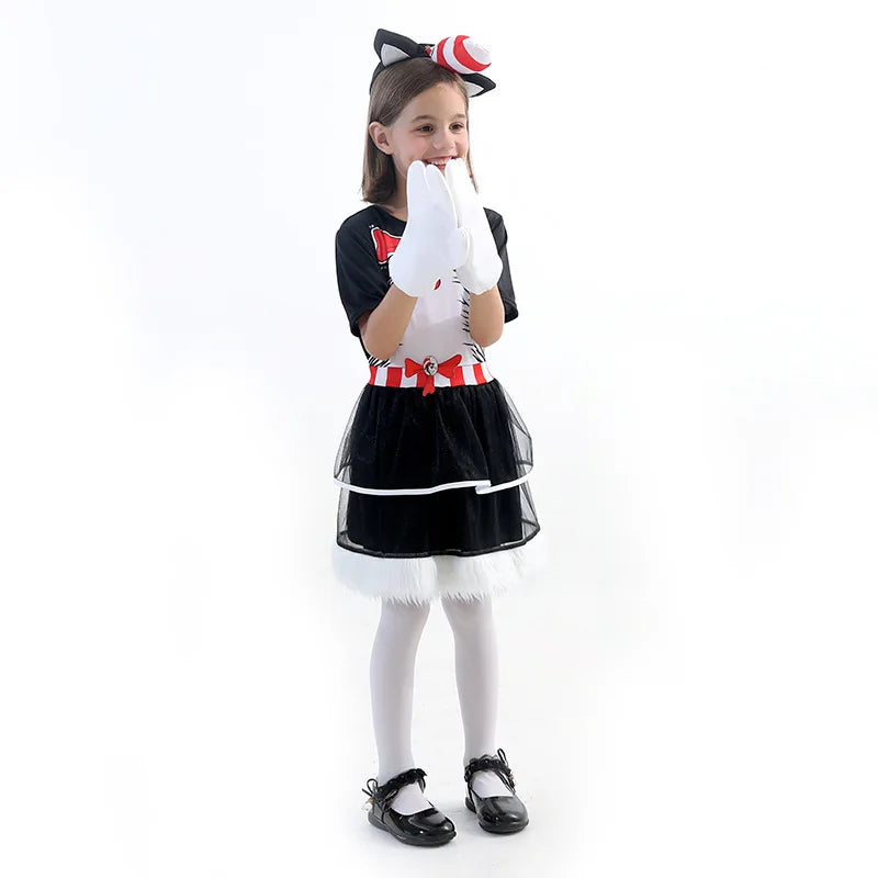 Cat in The Hat Halloween Costume Kids