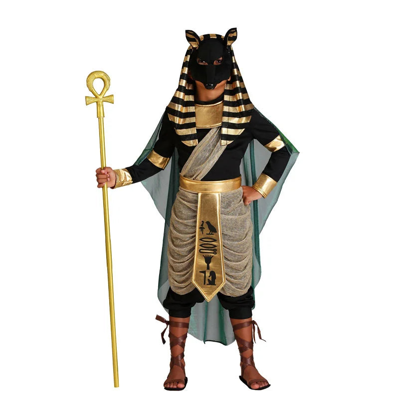 Anubis Ancient Egypt Premium Halloween Costume Set Adult & Kid