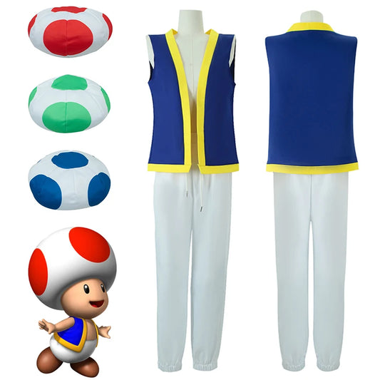 Toad Kids Adult Halloween Costume Set